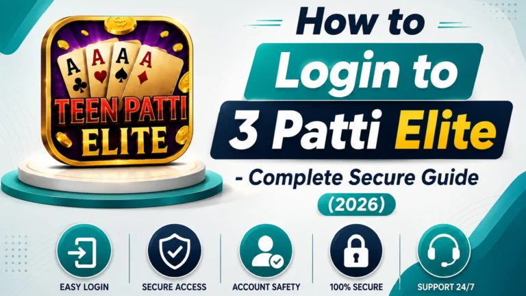 How to Login to 3 Patti Elite